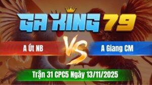 Trận 31 CPC5 Ngày 13/11/2025 - Giao nạp bướm đạp cây lưng điều hư hình